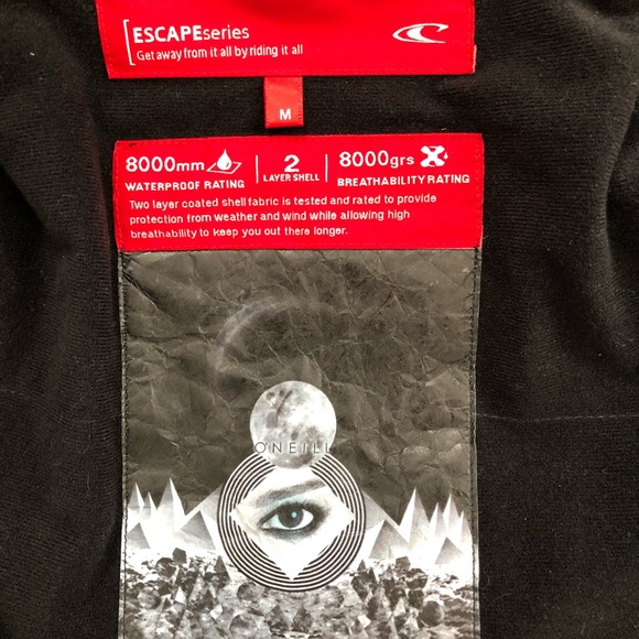 NWT men’s jacket.  size M. O’Neill. Turquoise, green and gray. - Picture 5 of 9